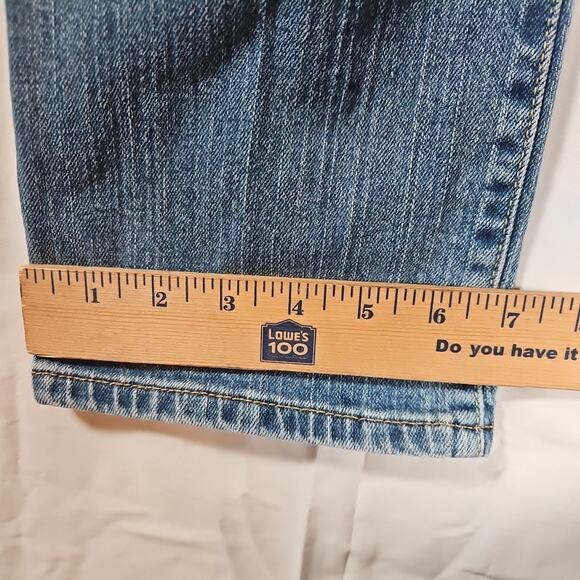 Levi's 505 Straight Leg Jeans Y2K Medium Wash Denim Womens Size 12L - Picture 7 of 10